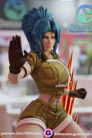 Leona the King of Fighers STL file for 3D printing
