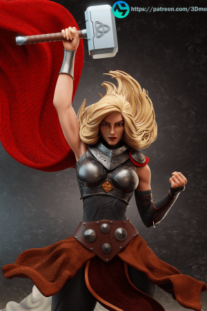 Jane Foster STL file for 3D printing