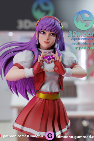 Athena - King of Fighters STL file for 3D printing