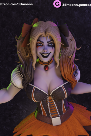 Harley Quinn Halloween STL file for 3D printing