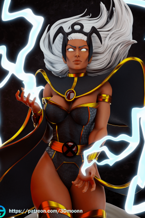 storm x-men STL file for 3D printing