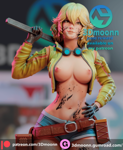 Cindy – Final Fantasy – SFW + NSFW – 3D Printable file STL 3D File