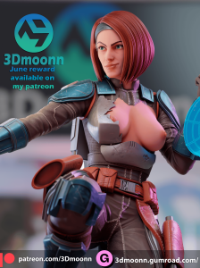 Bo Katan Kryze SFW + NSFW – STL 3D Printable model