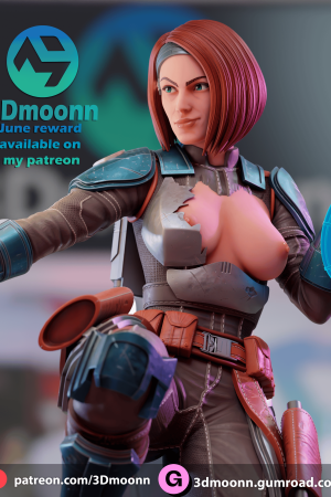 Bo Katan Kryze SFW + NSFW - STL 3D Printable model STL file for 3D printing
