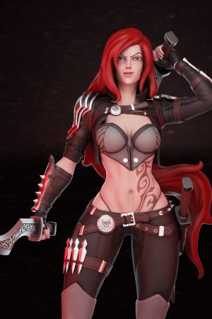 Katarina League of Legends STL file for 3D printing