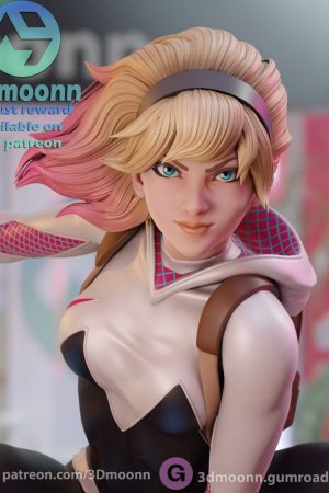 Spider Gwen SFW + NSFW STL file for 3D printing