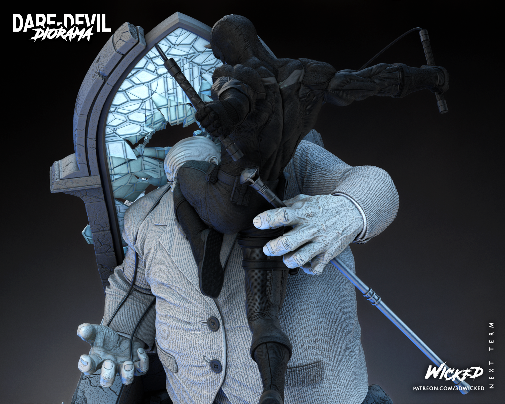 Diorama Daredevil and Kingpin - Image 7