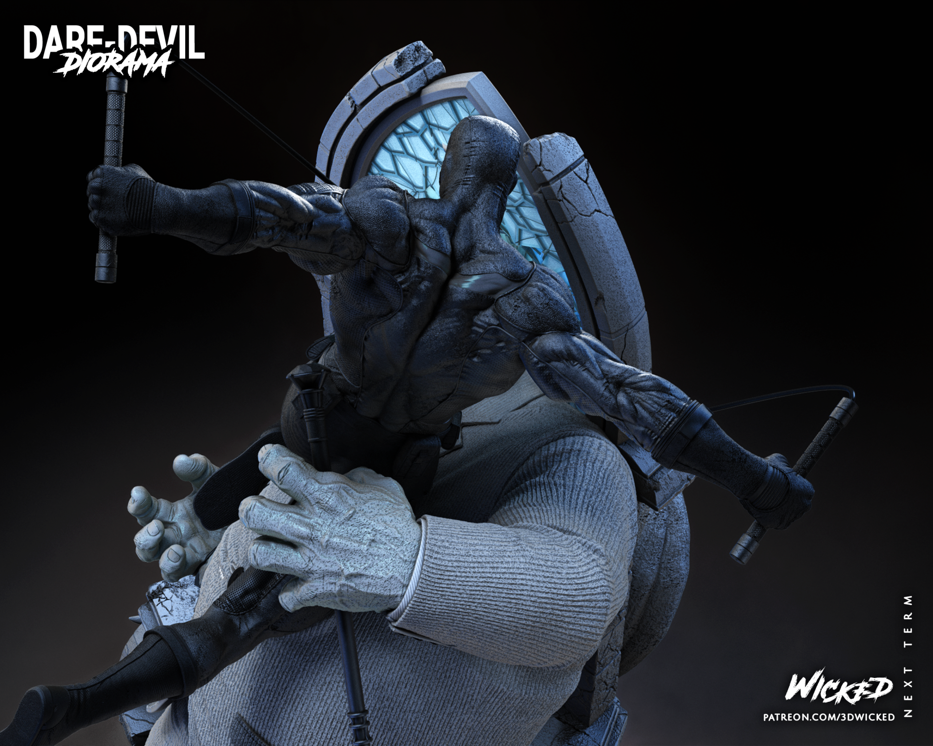 Diorama Daredevil and Kingpin - Image 8