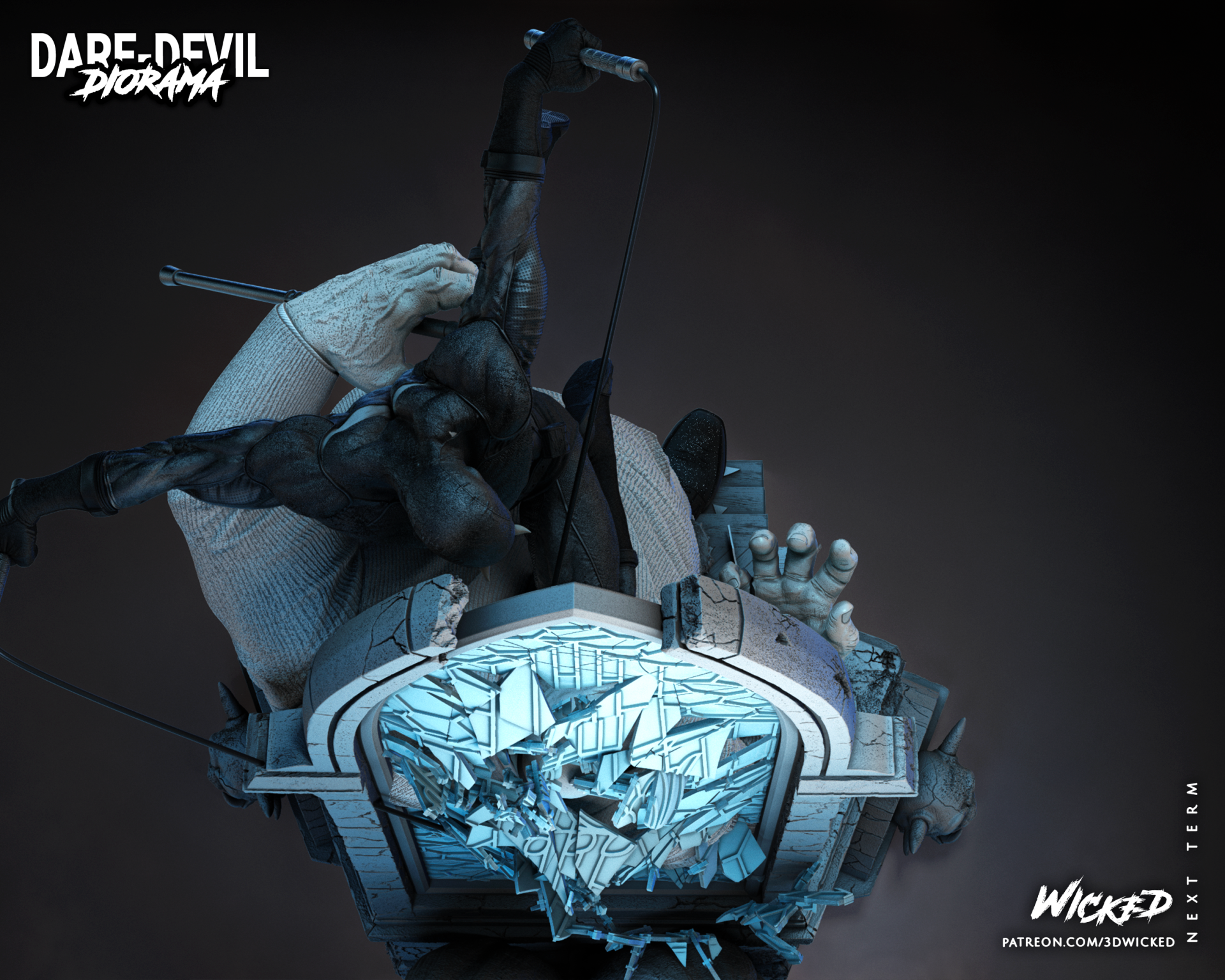 Diorama Daredevil and Kingpin - Image 9