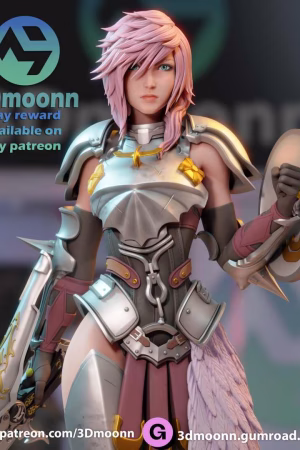 Lightning Final Fantasy - sfw - nsfw STL file for 3D printing