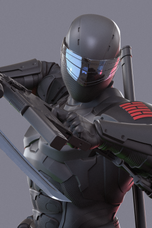 Snake Eyes & Timber STL file for 3D printing
