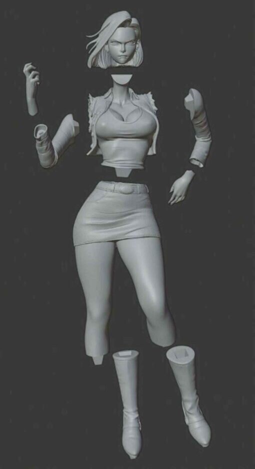 Android 18 Killer Diorama 3D Print Model STL - Image 2