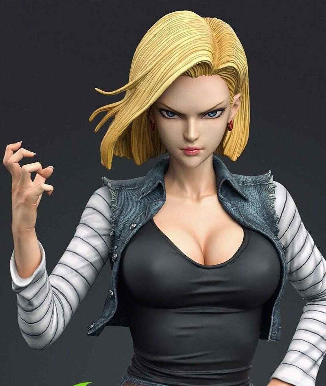 Android 18 Killer Diorama 3D Print Model STL