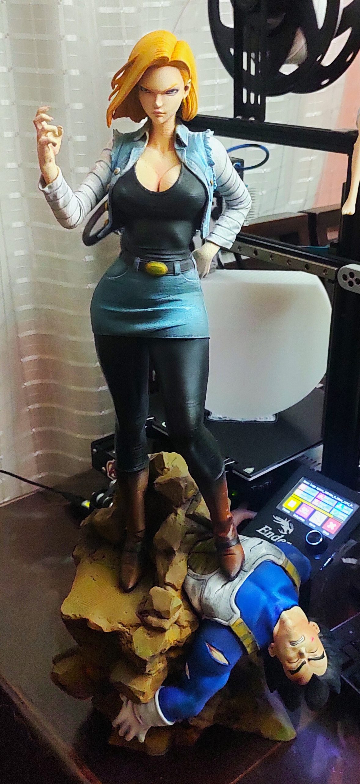 Android 18 Killer Diorama 3D Print Model STL - Image 8