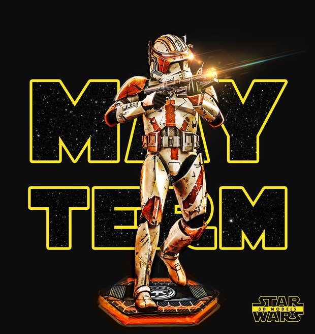 Cody - Star Wars STL file for 3D printing