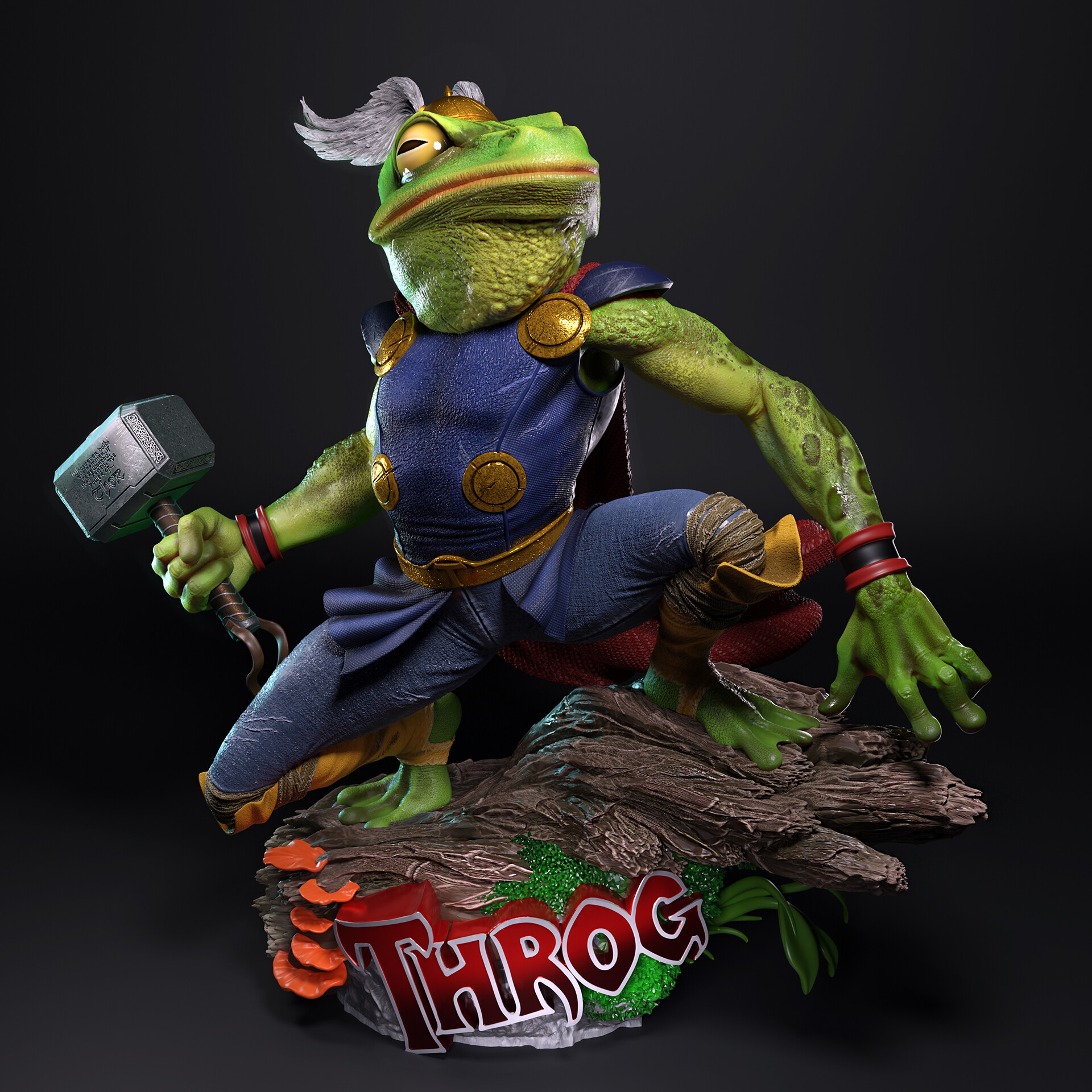 Throg STL file for 3D printing