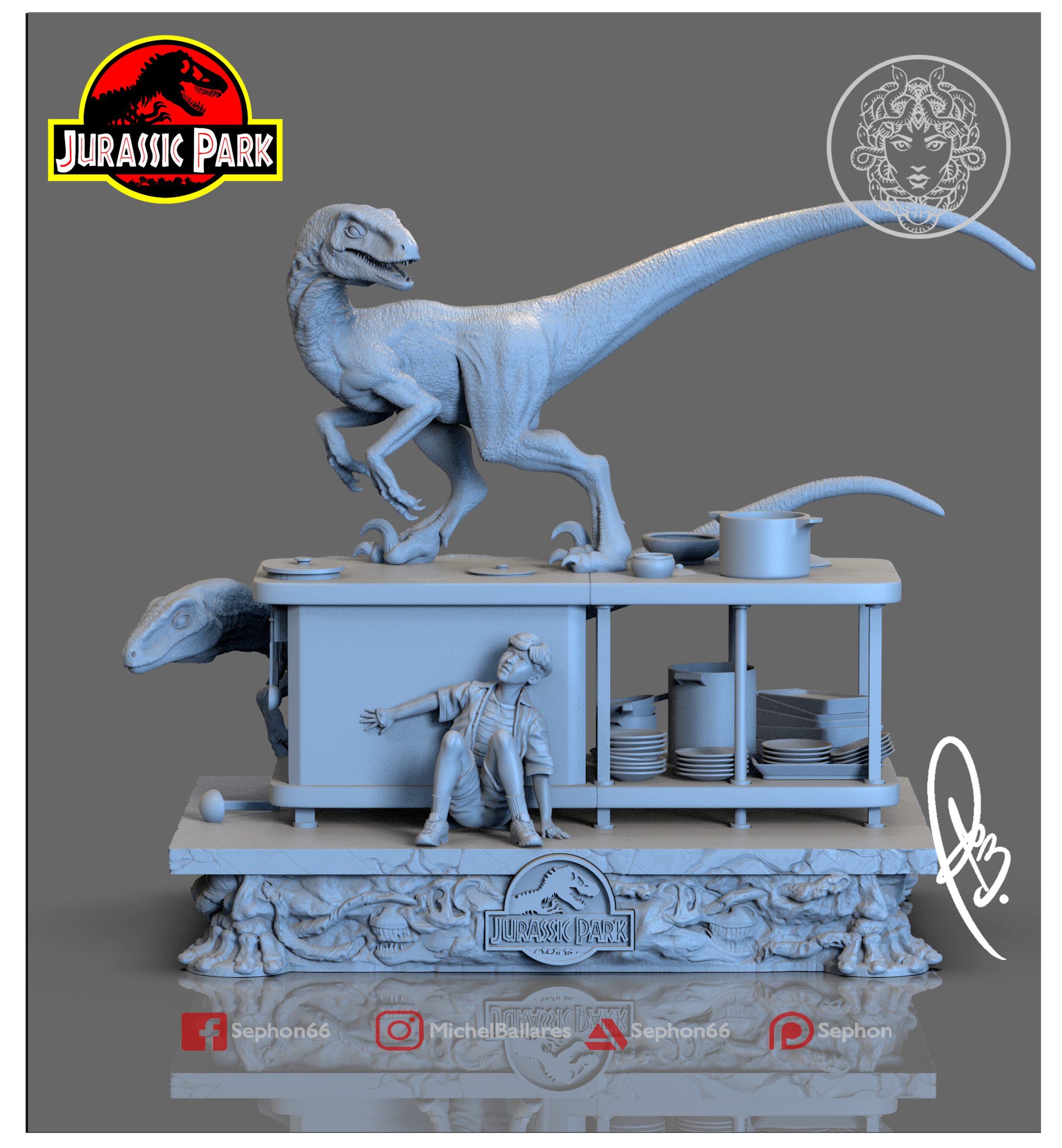 Jurassic Park Kitchen Scene - Image 2