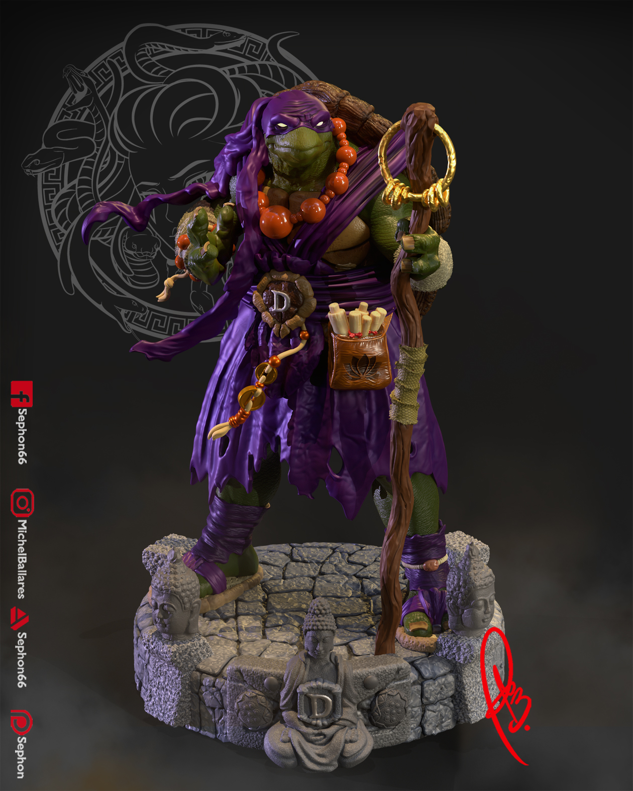 Donatello - TMNT STL file for 3D printing
