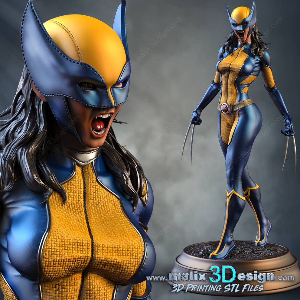 X23 Laura Kinney - X-MEN STL file for 3D printing