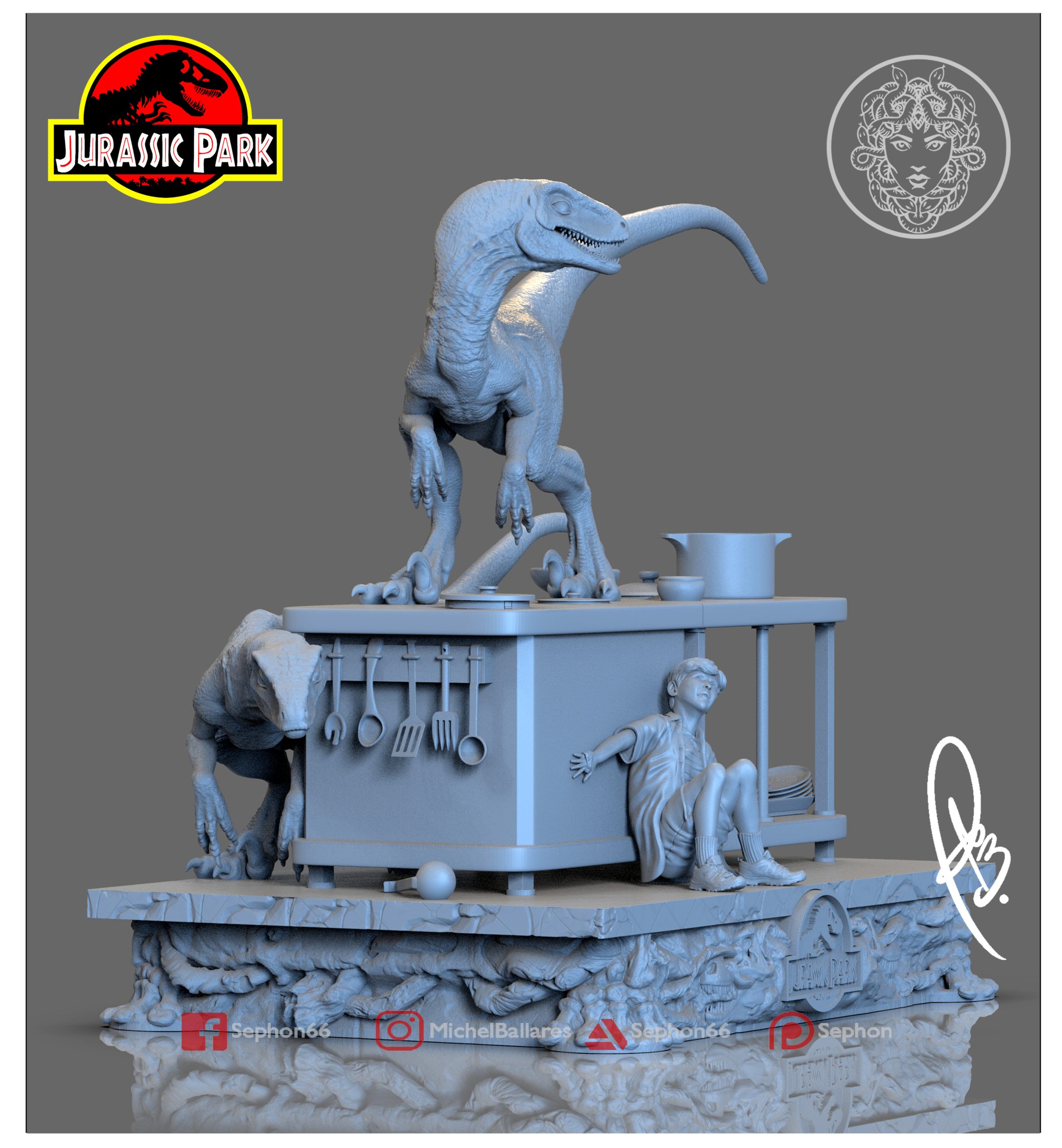 Jurassic Park Kitchen Scene - Image 4
