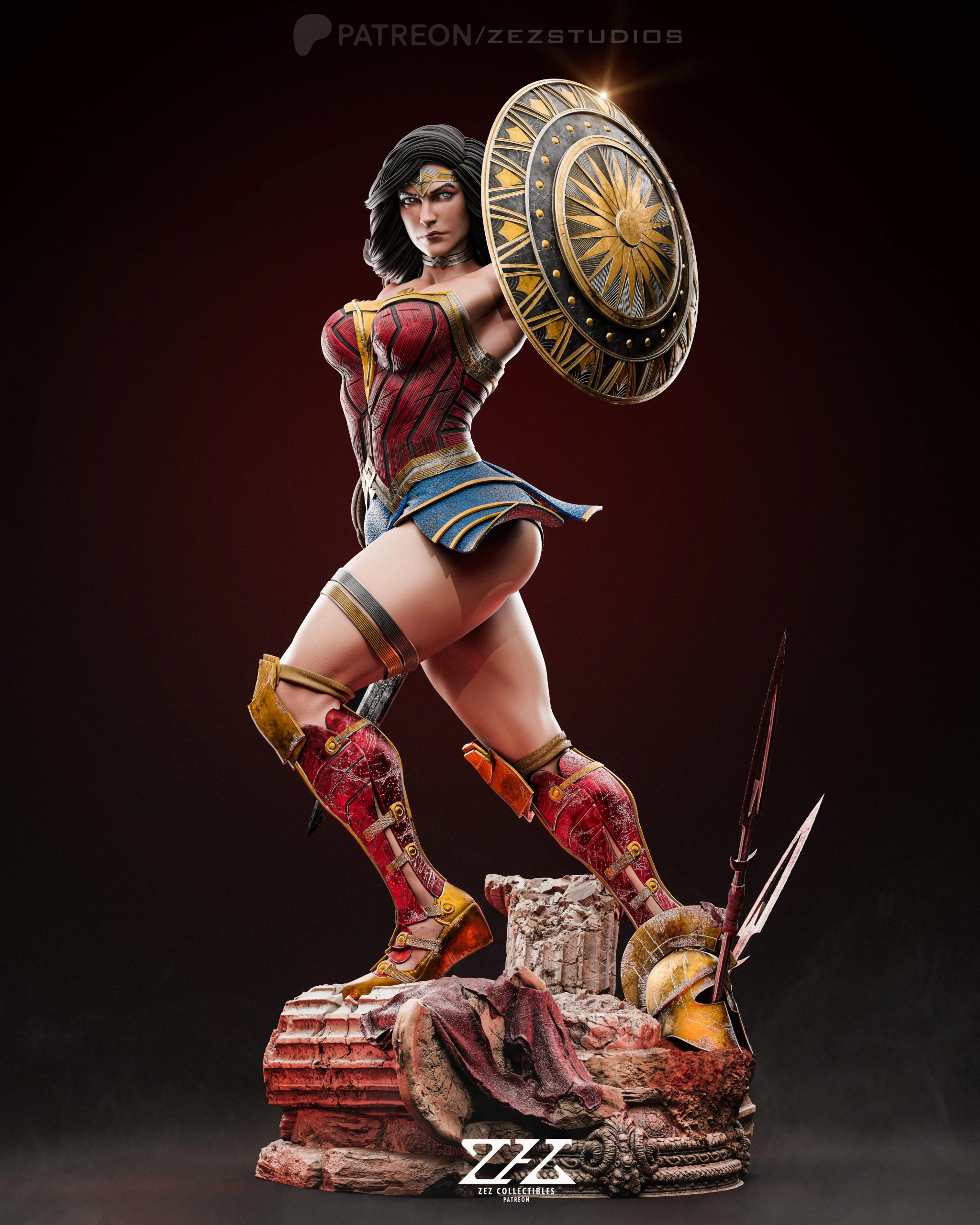 Wonder Woman STL file for 3D printing