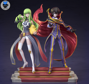 Lelouch and C.C (Code Geass)