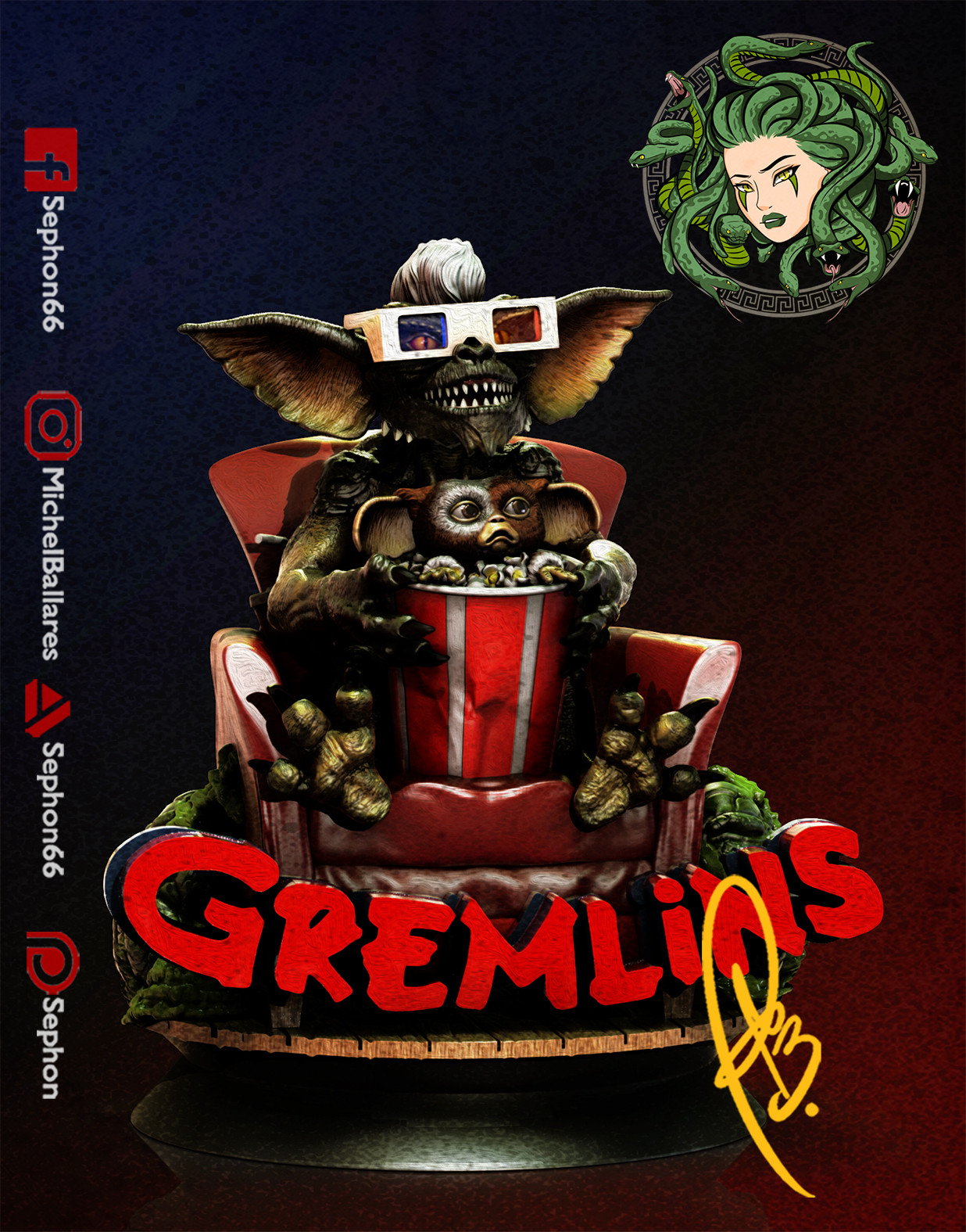 Gremlins STL file for 3D printing