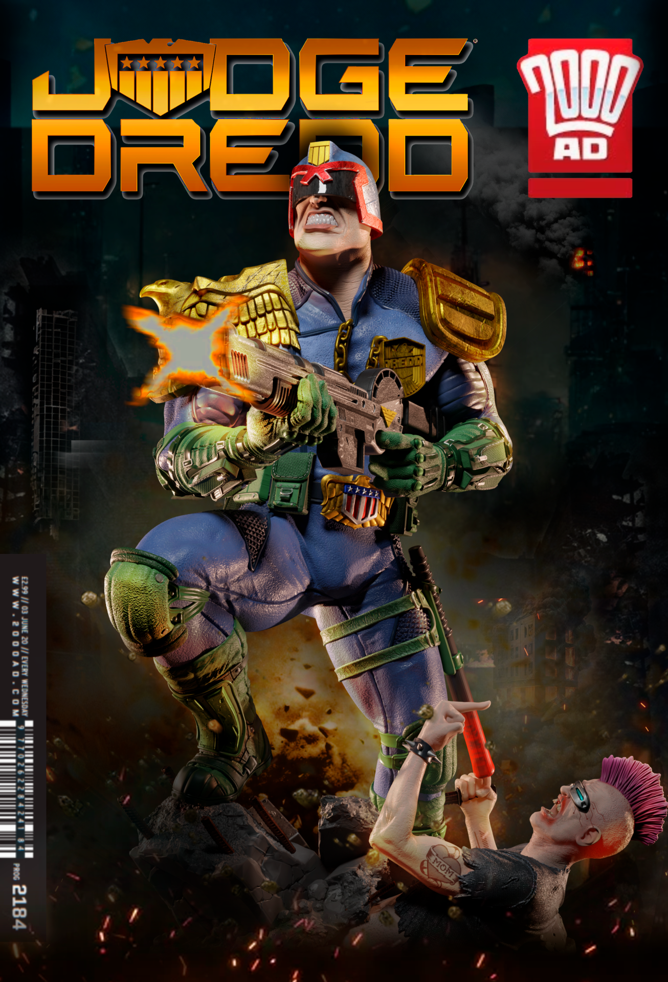Judge Dredd STL file for 3D printing