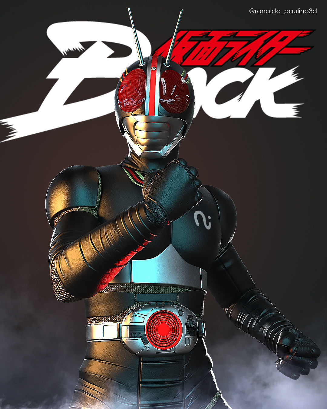 Kamen Rider Black STL file for 3D printing