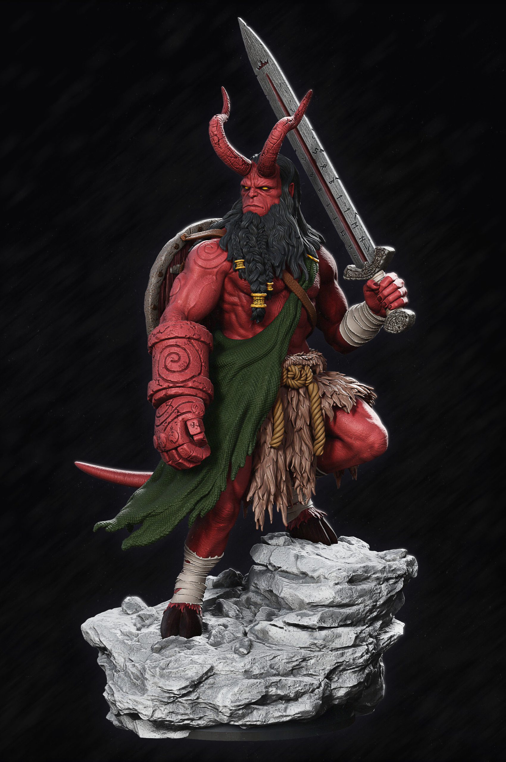 Nordic Hellboy STL file for 3D printing
