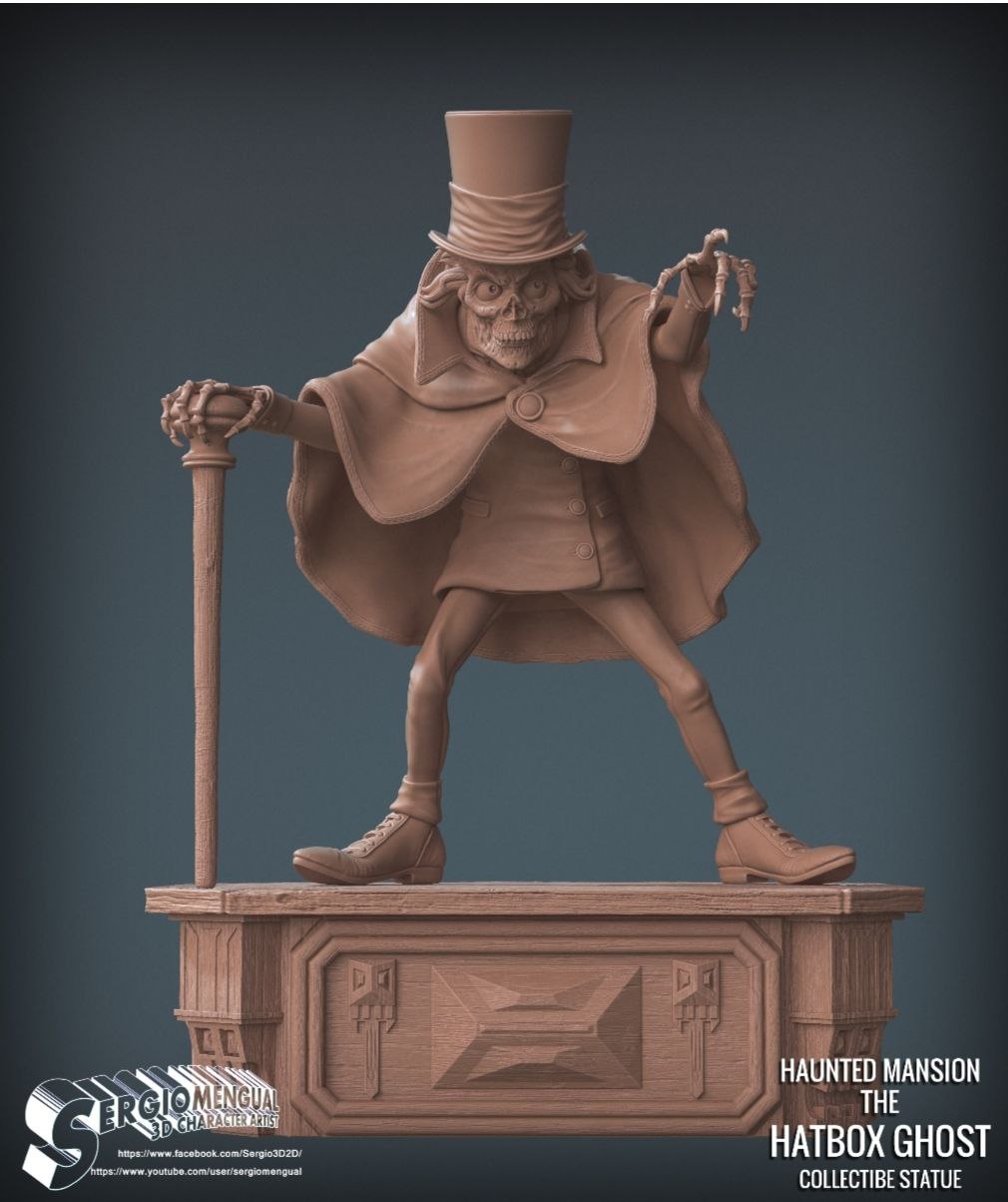 The Hatbox Ghost STL file for 3D printing