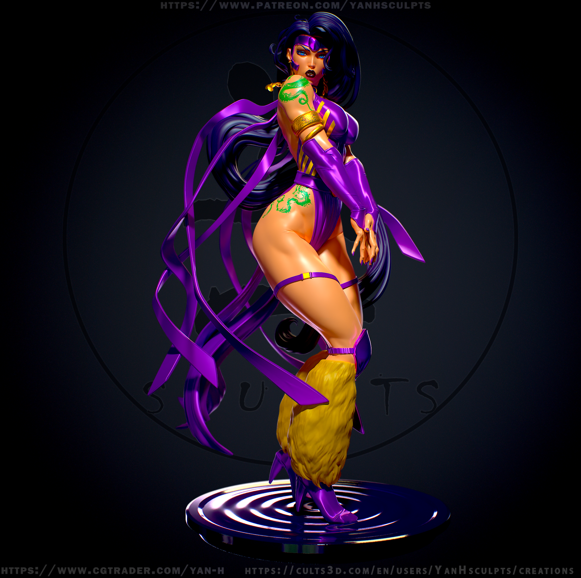 Voodoo Girl - standard + NSFW - STL 3D Print - Image 2