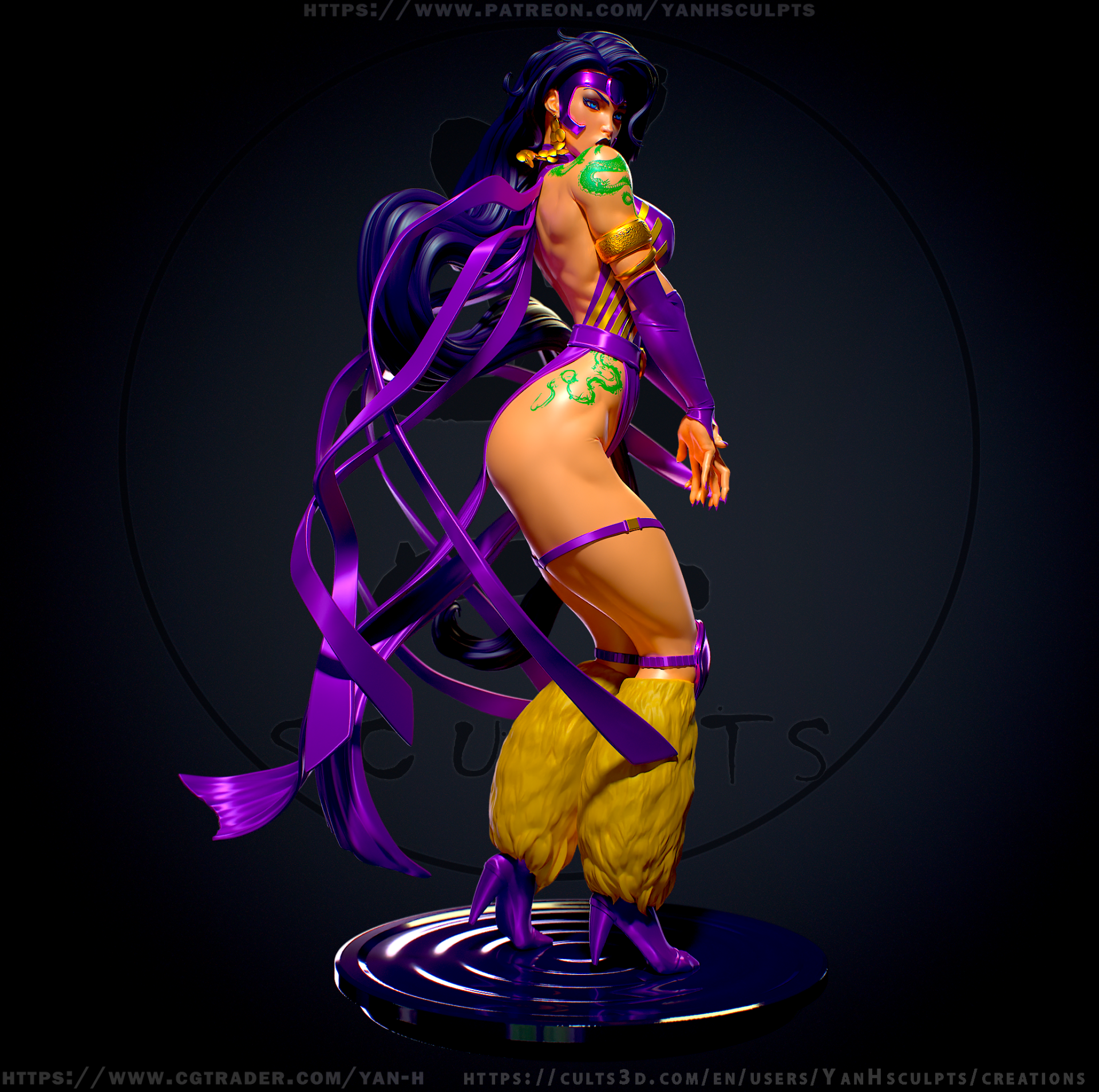 Voodoo Girl - standard + NSFW - STL 3D Print - Image 3