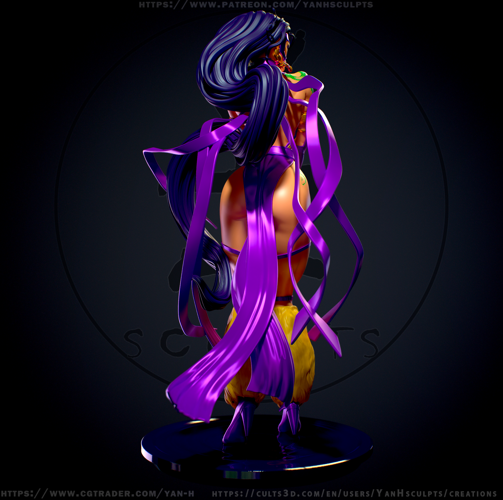 Voodoo Girl - standard + NSFW - STL 3D Print - Image 4