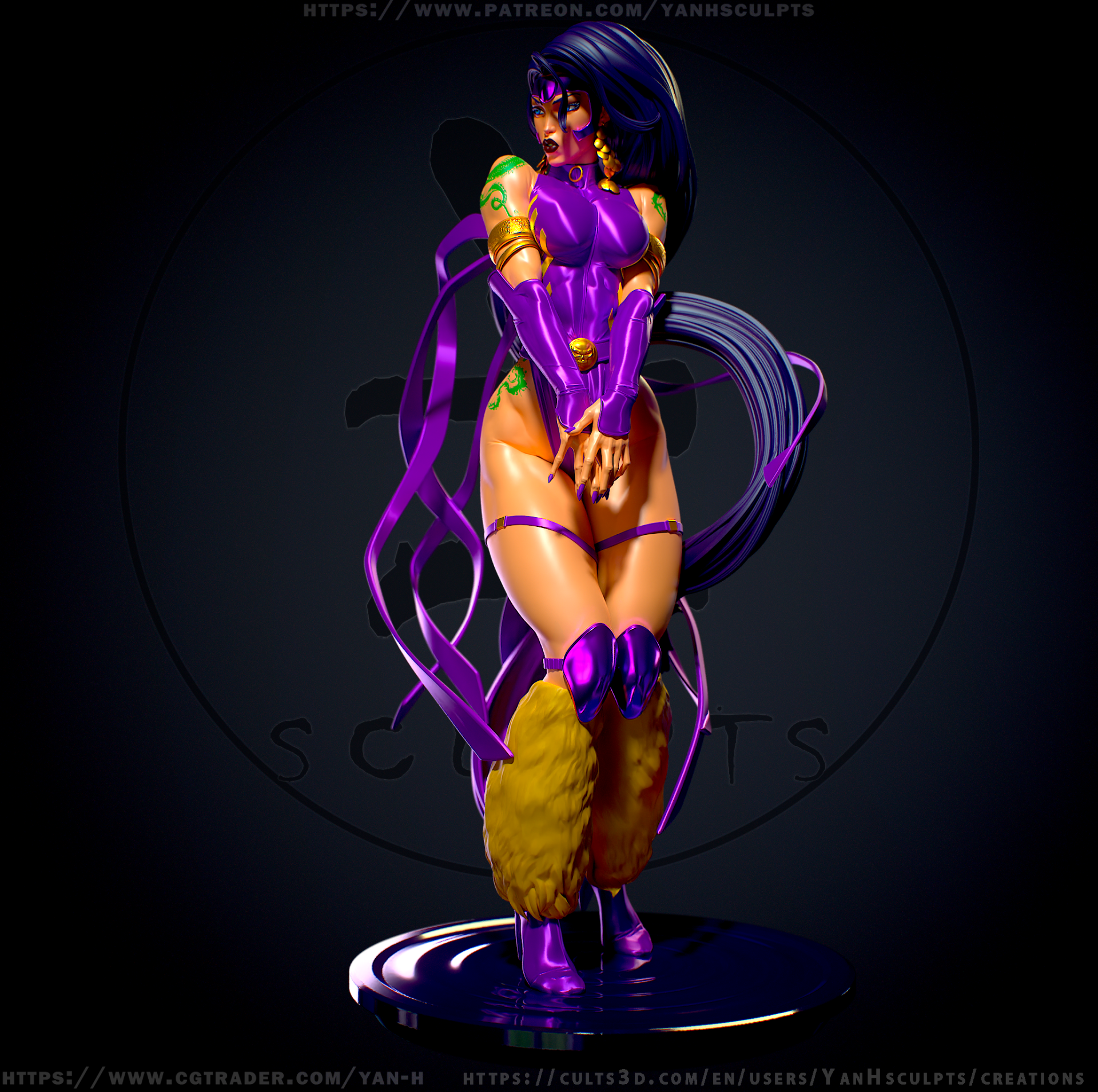 Voodoo Girl - standard + NSFW - STL 3D Print - Image 7