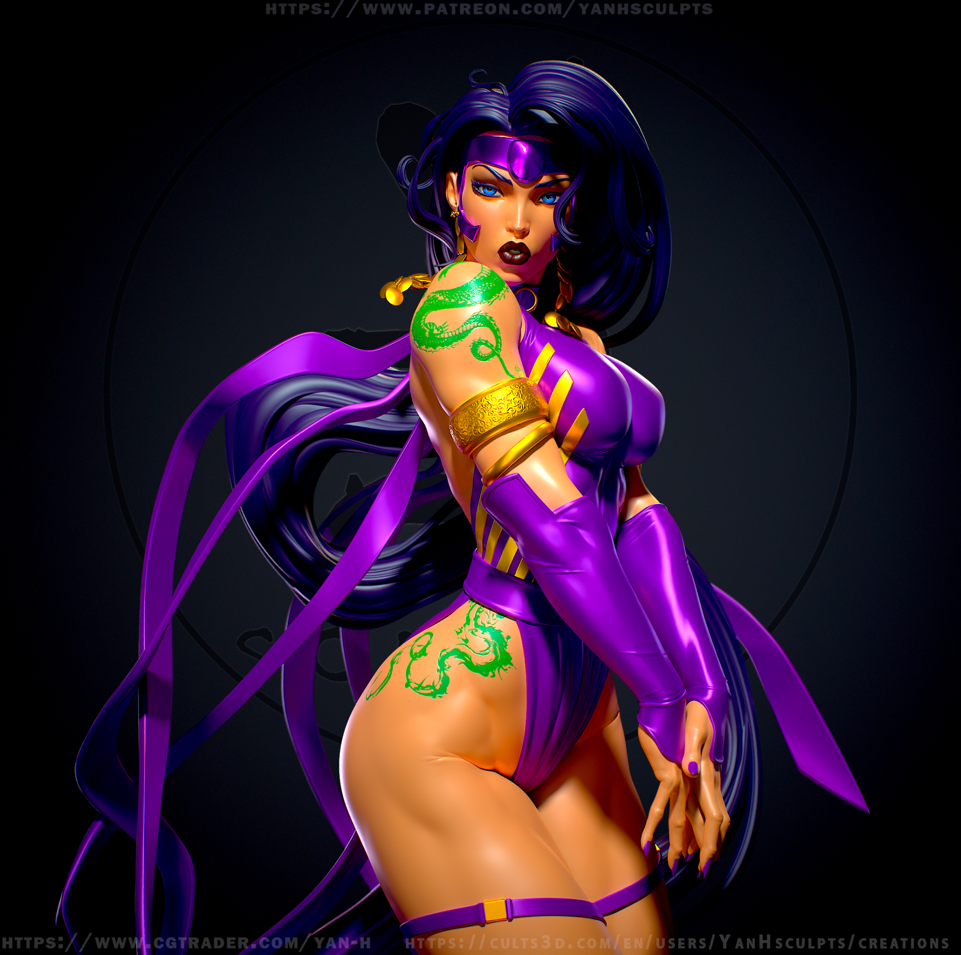 Voodoo Girl - standard + NSFW - STL 3D Print - Image 8