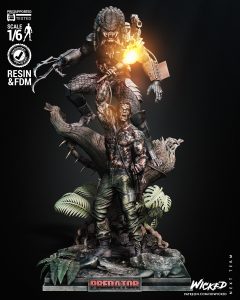 Predator and Dutch Diorama – STL 3D Printable