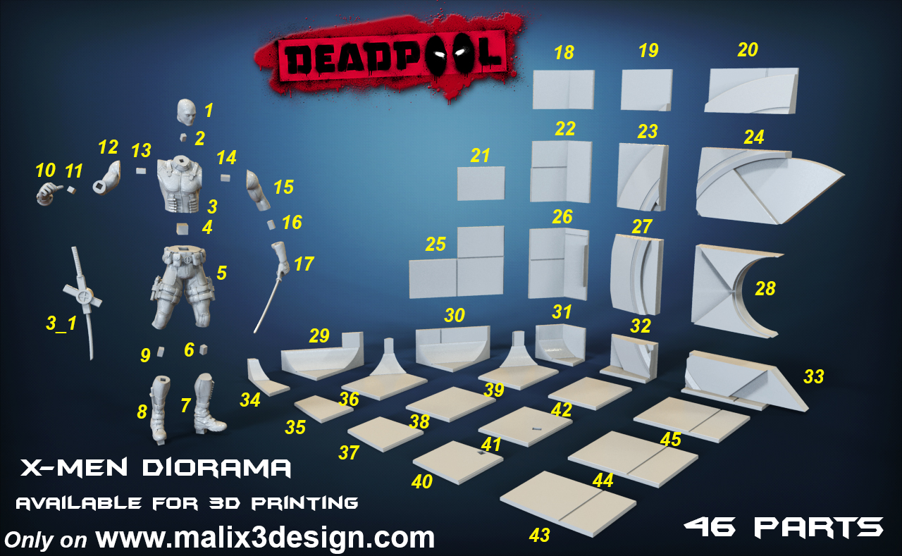 Deadpool+Wolverin Diorama - Image 3