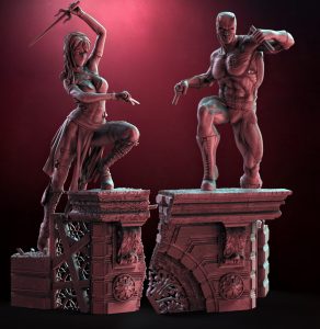 Elektra and Daredevil