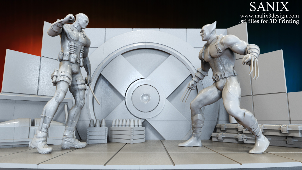 Deadpool+Wolverin Diorama - Image 6