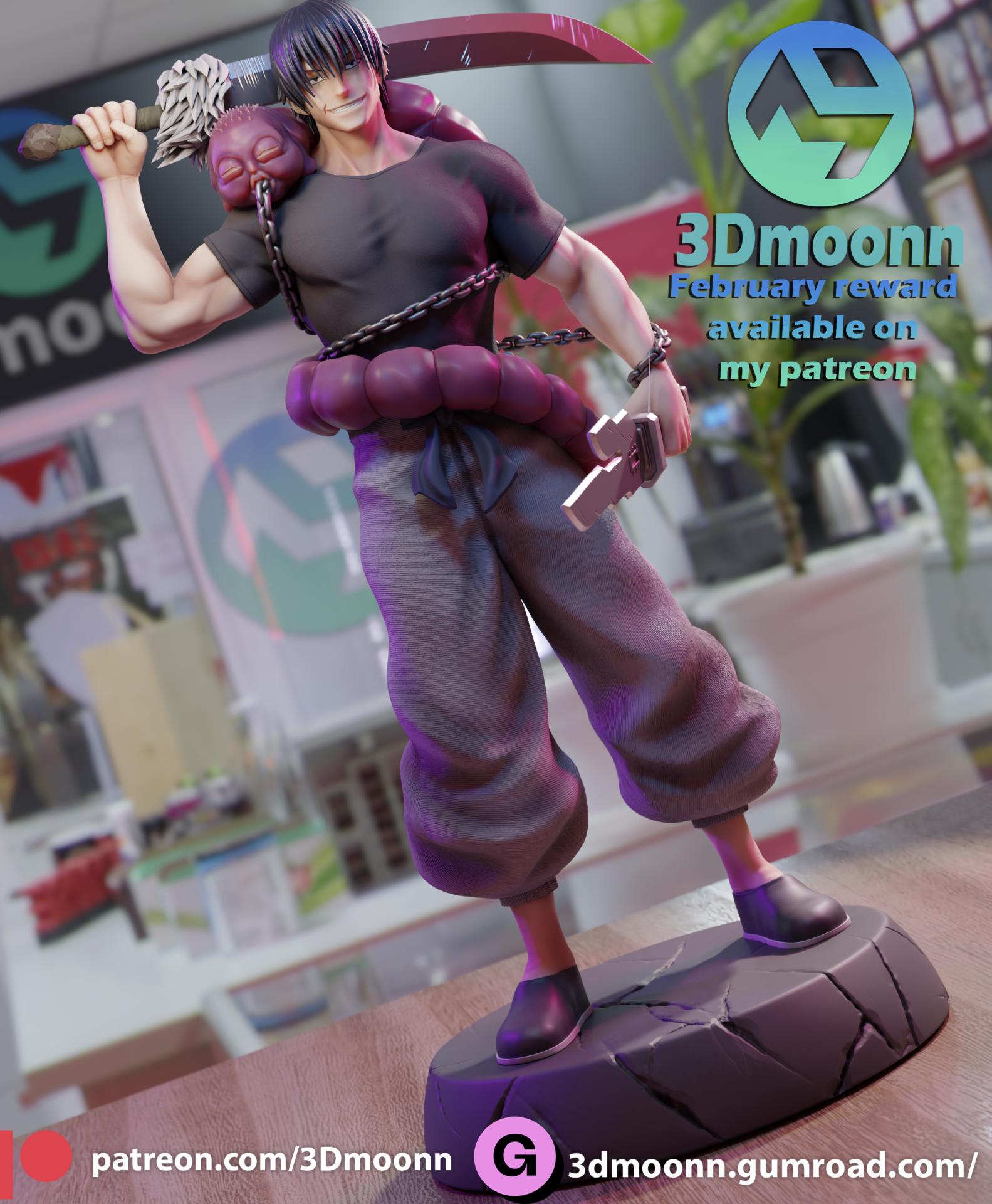 Toji Fushiguro STL 3D Print - Image 6