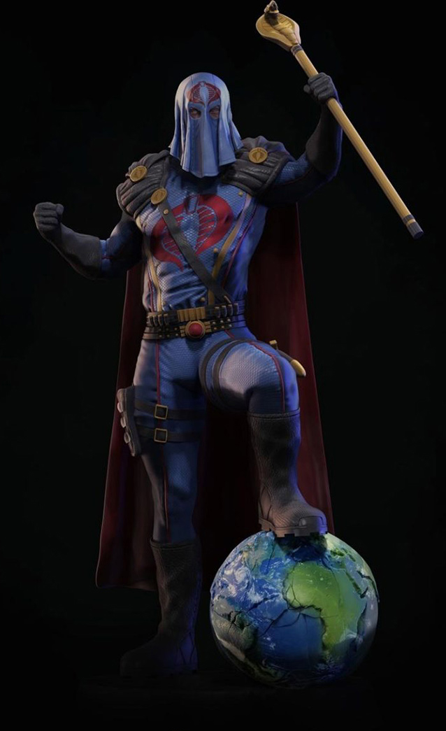 GI JOE - Cobra Commander v2 STL file for 3D printing