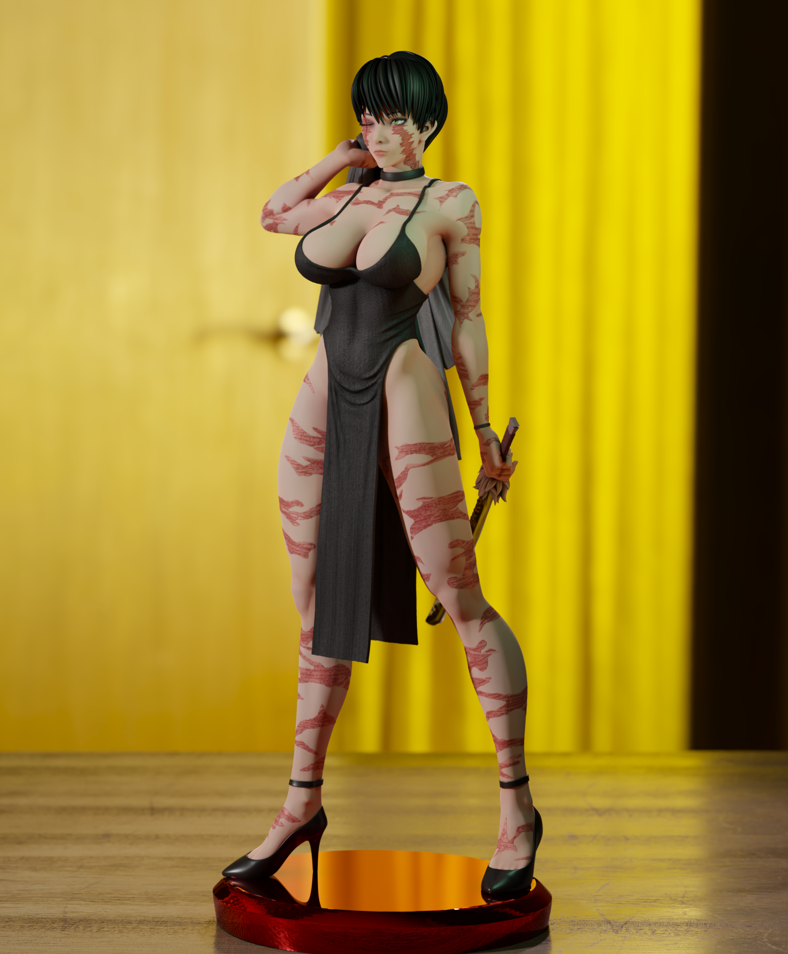 Maki Zenin - Jujustsu Kaisen - STL 3D Printable - Image 3