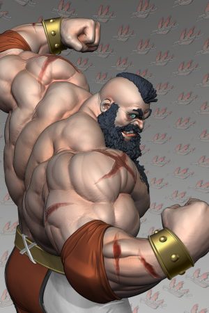 zangief street fighter STL 3D printable
