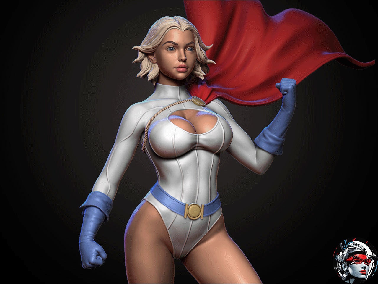 Power G1rl SFW + NSFW STL file for 3D printing