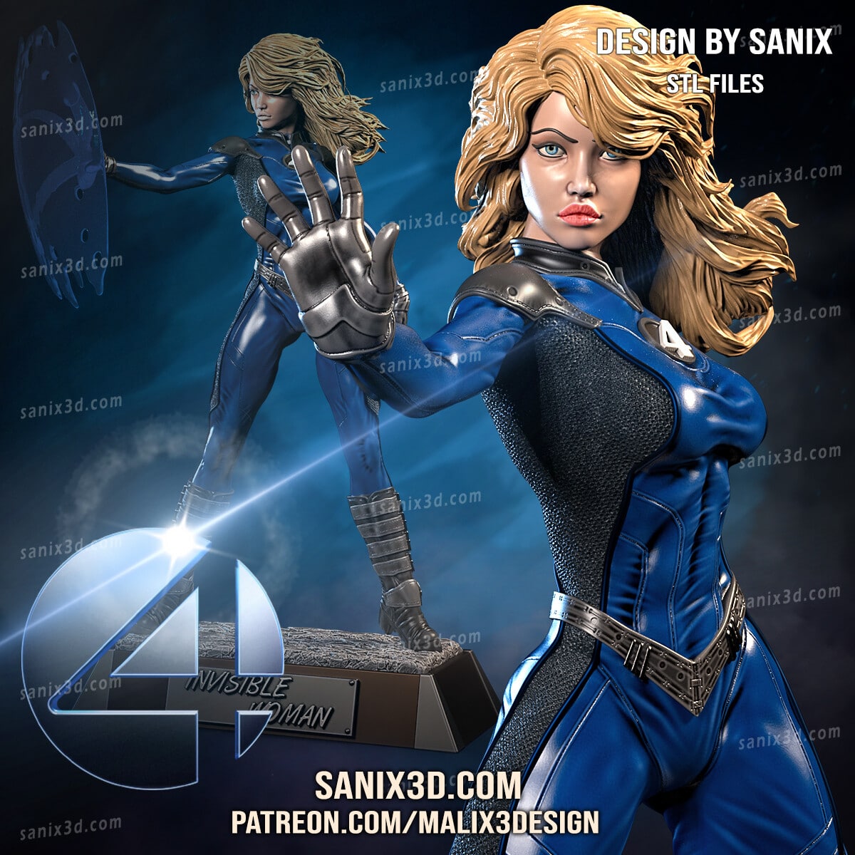 Invisible Woman STL file for 3D printing