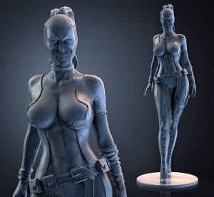 Lady Deadpool – STL 3D Printable file