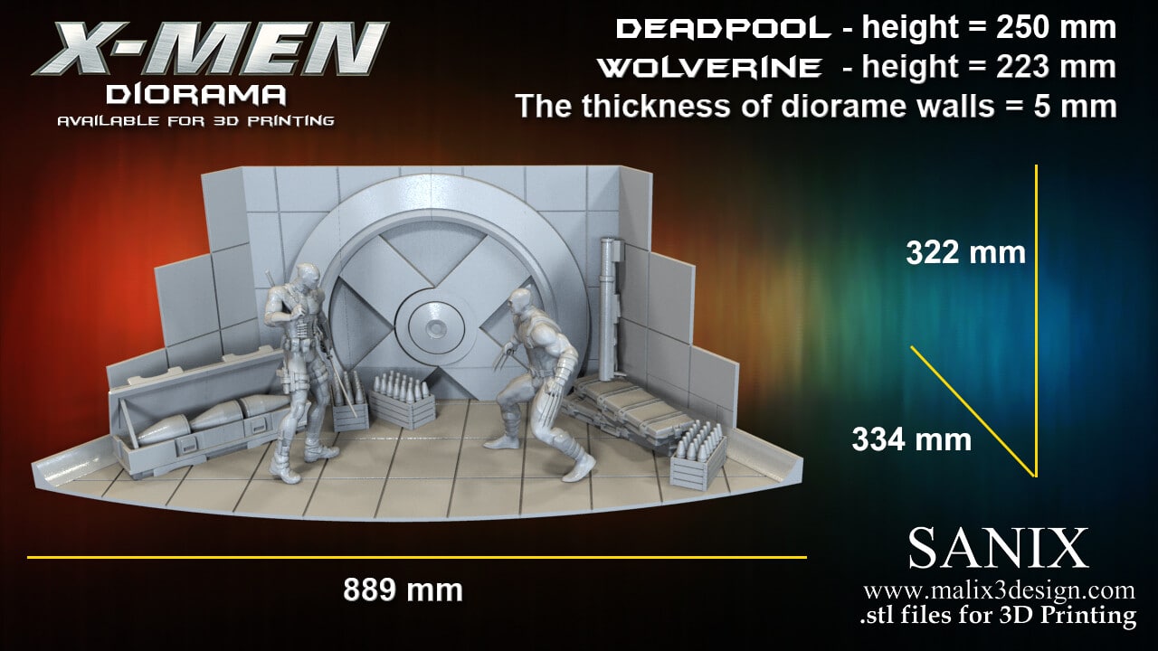 Deadpool+Wolverin Diorama - Image 34