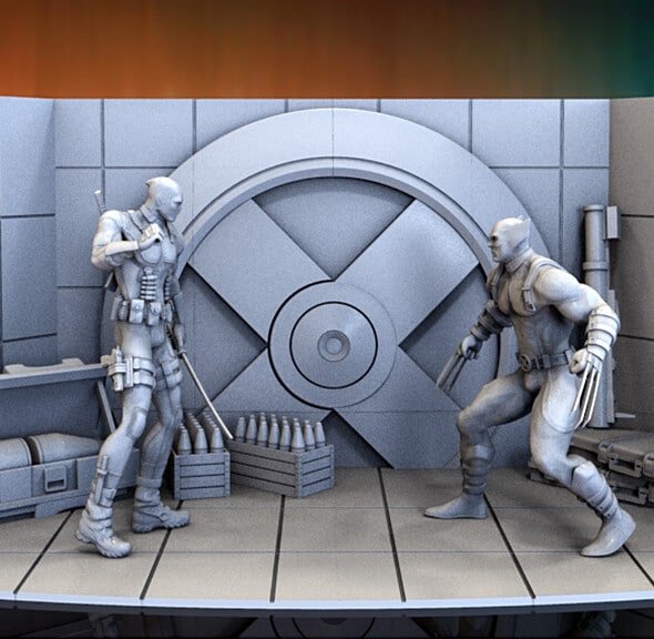 Deadpool+Wolverin Diorama - Image 35