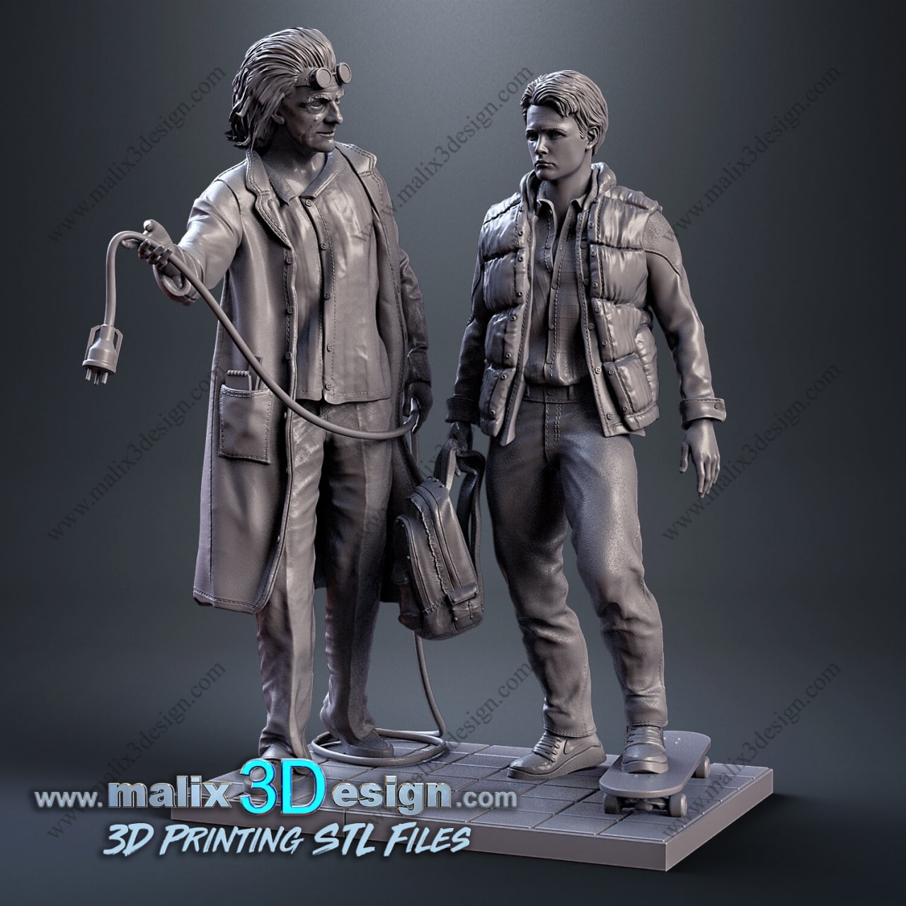 Back to the future Marty and Doc and DeLorean - Image 5
